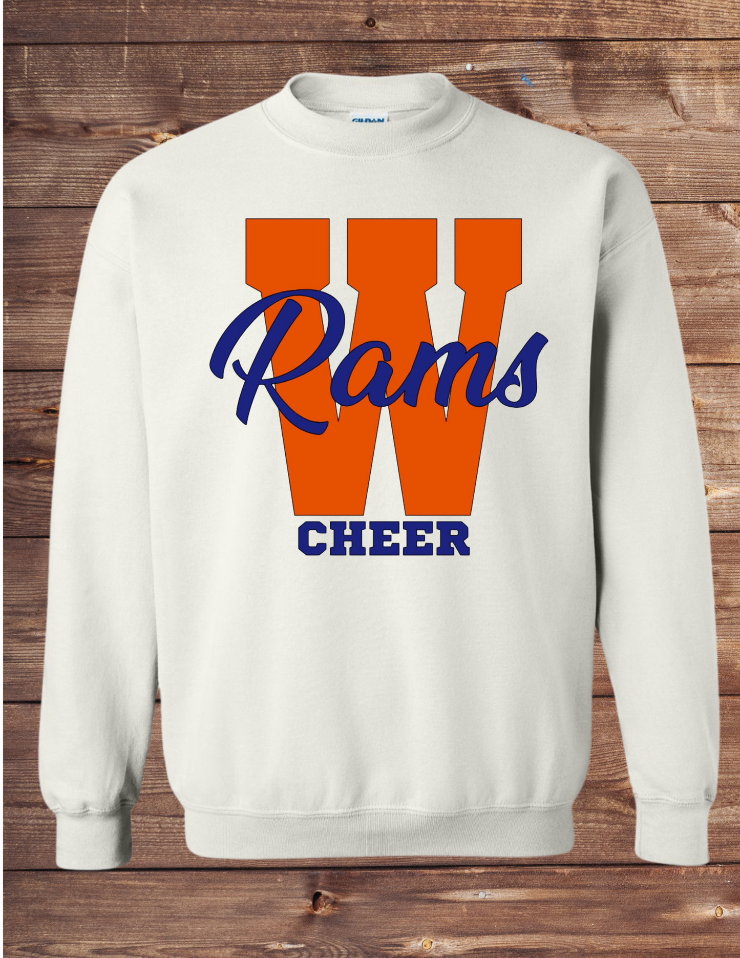 W Rams football/cheer sweatshirt/hoodie