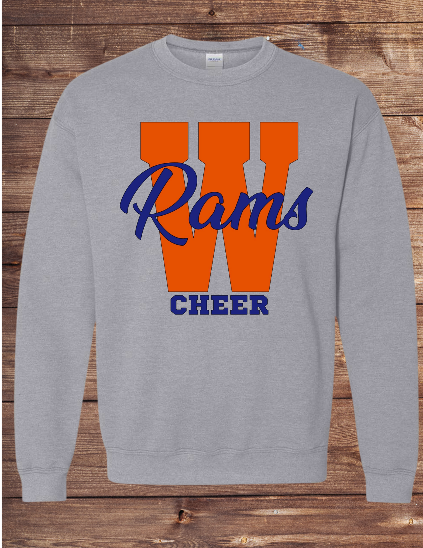 W Rams football/cheer sweatshirt/hoodie