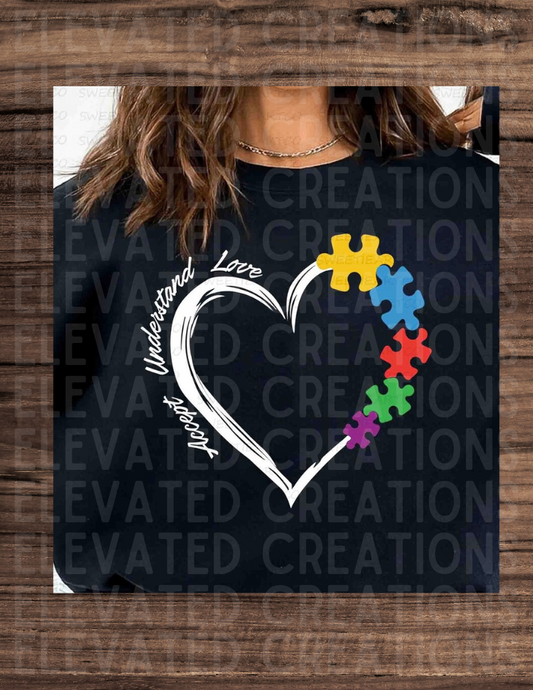 Autism Heart Tshirt