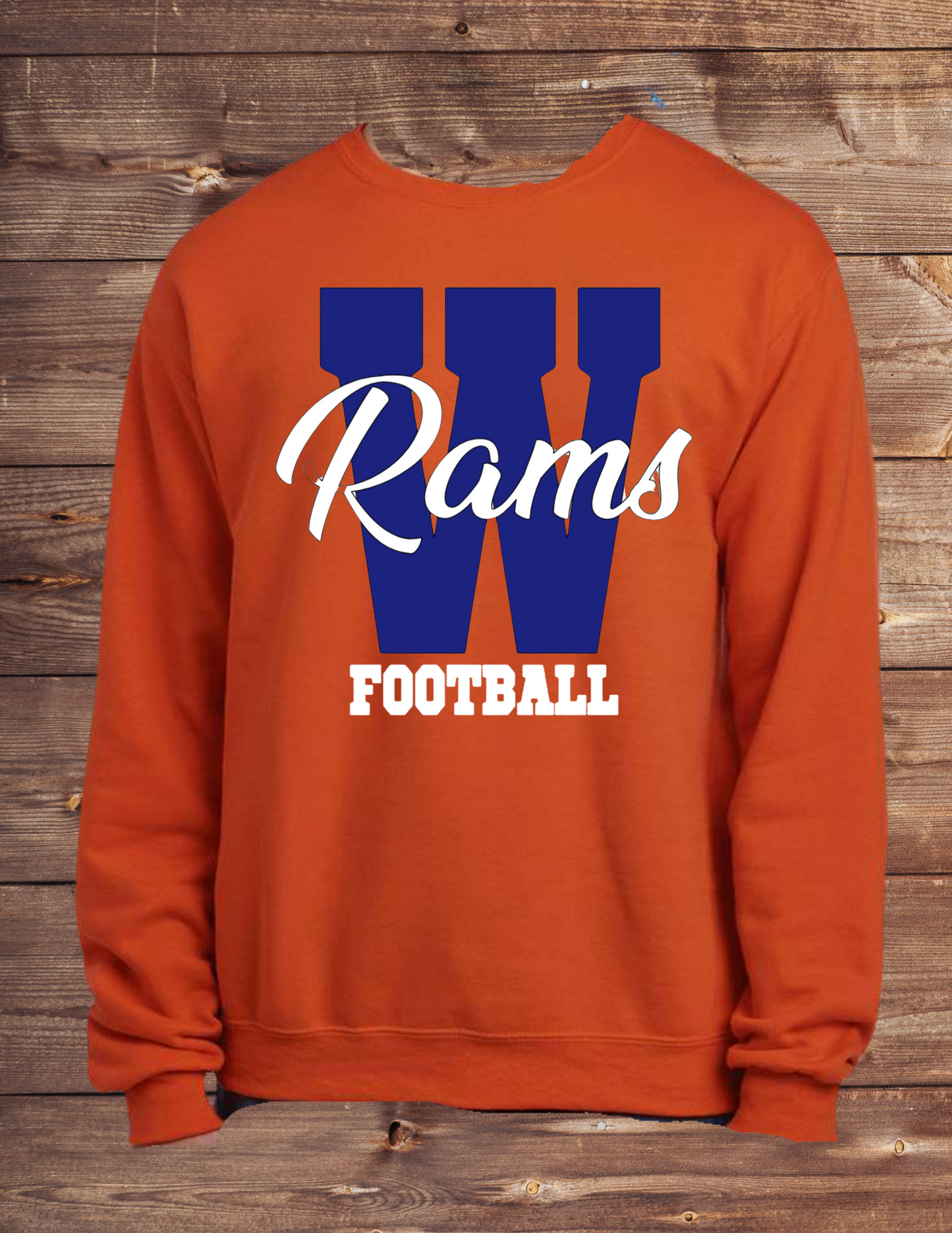 W Rams football/cheer sweatshirt/hoodie