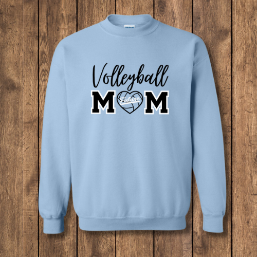 VOLLEYBALL MOM - CURSIVE VOLLEYBALL