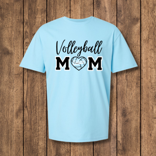 VOLLEYBALL MOM - CURSIVE VOLLEYBALL