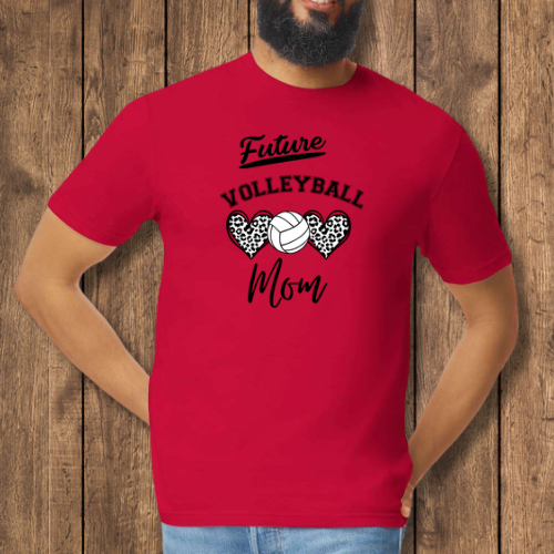 VOLLEYBALL MOM - HEARTS AND VOLLEYBALL