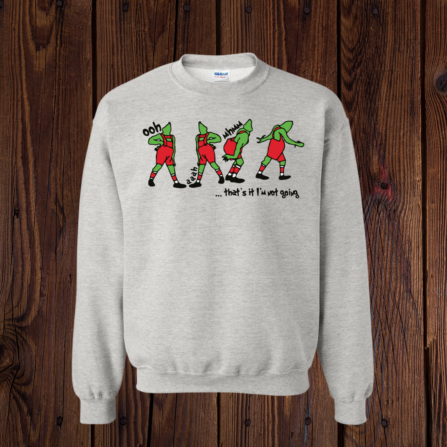 And I’m not going color Grinch Sweatshirt