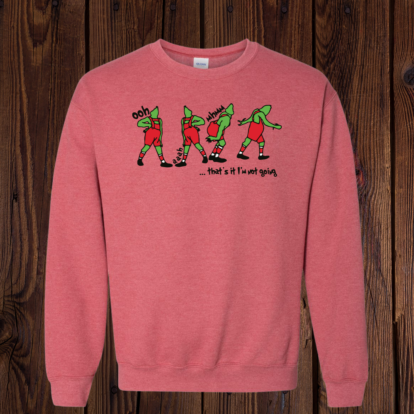 And I’m not going color Grinch Sweatshirt